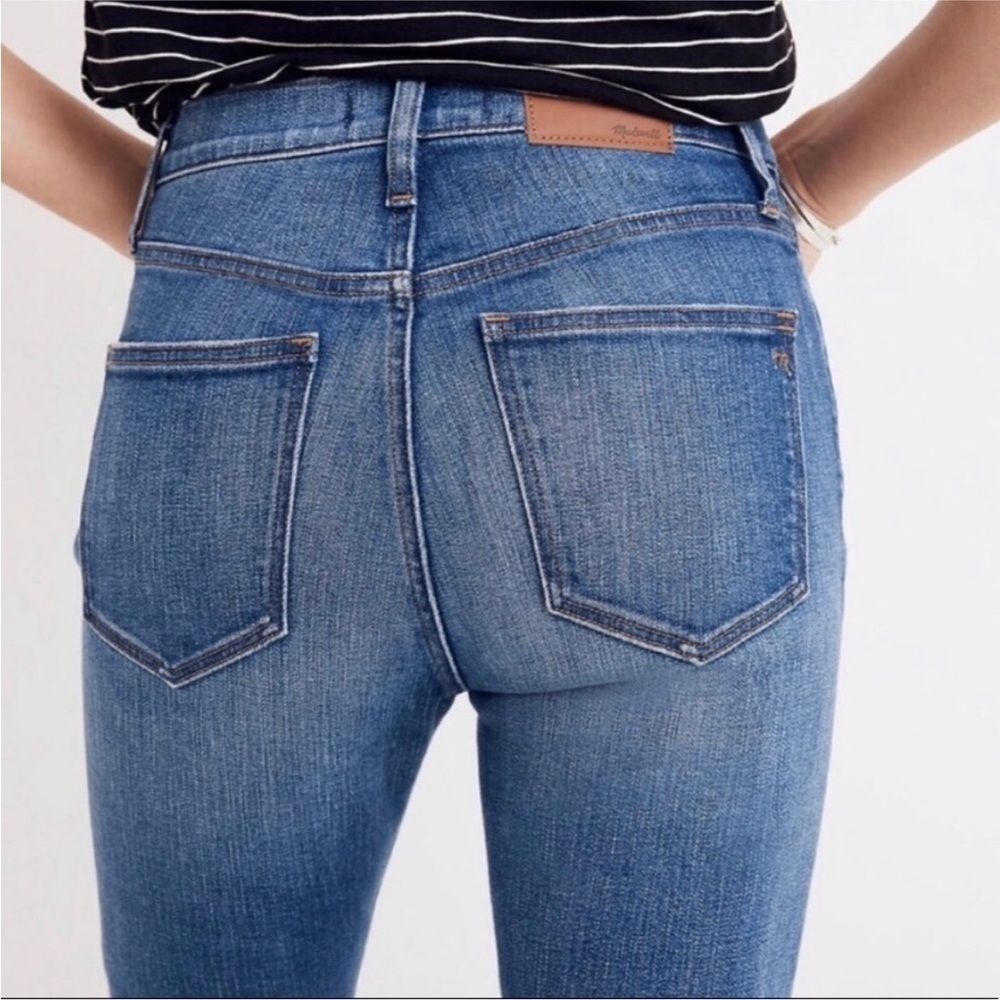 Madewell | 9” High Rise Skinny Crop Jeans Raw Hem Women’s Size 27 - Picture 4 of 17